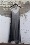 Marc Le Bihan Double Layer Slip Dress France MLB-2184-HEIBAI Black and White